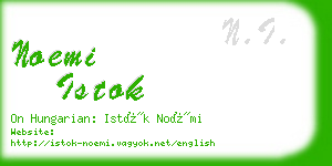 noemi istok business card